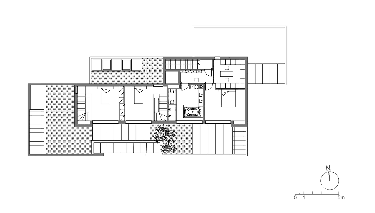 住宅设计,别墅设计案例,Topos Atelier de Arquitectura,庭院别墅,葡萄牙,国外住宅设计案例,630㎡,波尔图,极简主义,庭院别墅