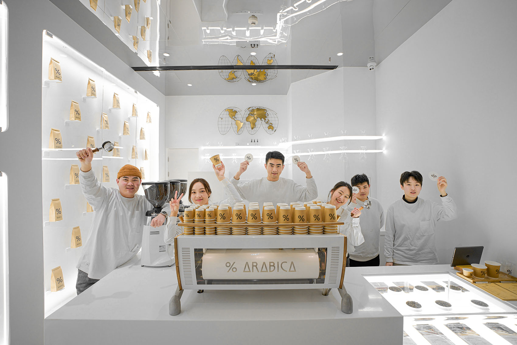 NKAA Studio，咖啡厅设计，NKAA Studio，%Arabica，上海，阿拉比卡咖啡，上海TX，咖啡店设计