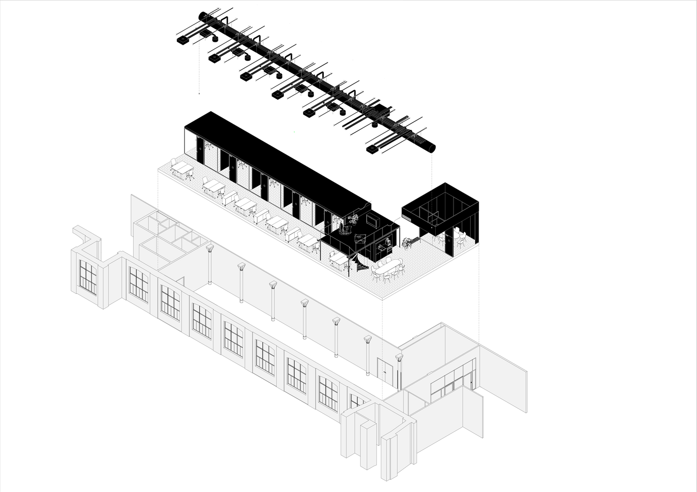 Kuklica Smerek architekti,办公室设计案例,极简主义办公室,工业风格办公室,195㎡,建筑改造,旧工厂改造