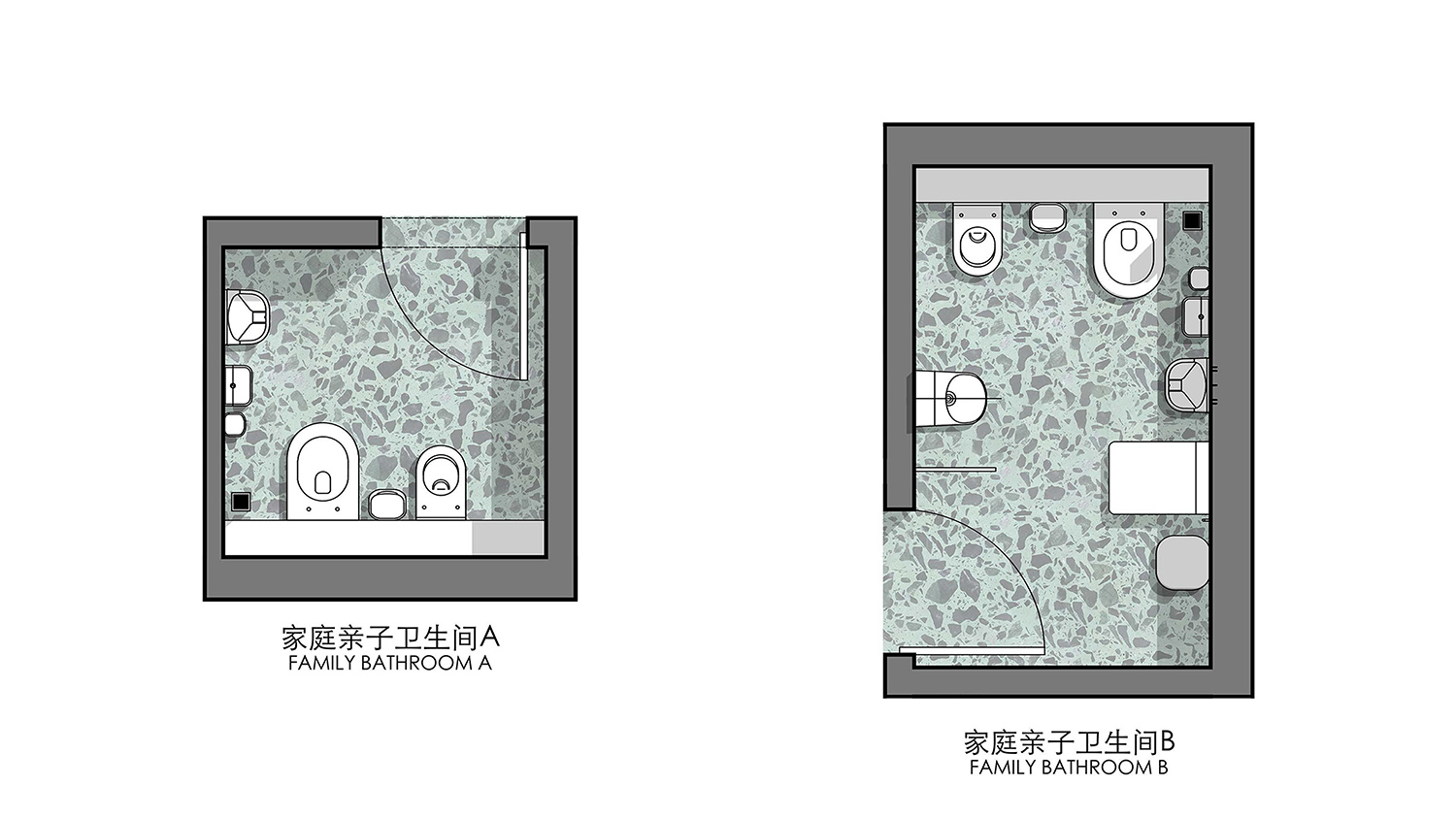 公共空间设计,卫生间设计,商场卫生间设计,商场卫生间装修,公共厕所设计,公共卫生间设计,上海,壁上丛林交叉性别卫生间,佑向设计