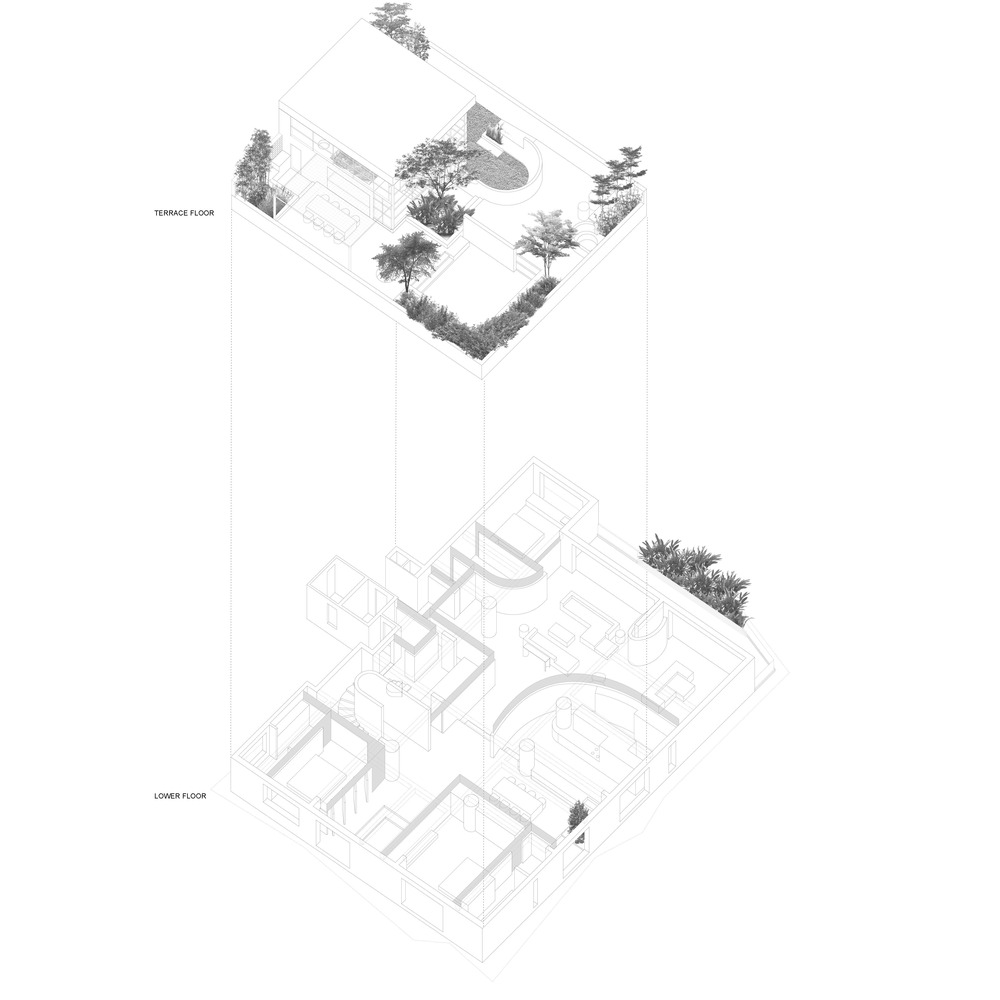 DOT,顶层公寓设计案例,公寓设计方案,顶层住宅,印度,野兽派风格,木模混凝土