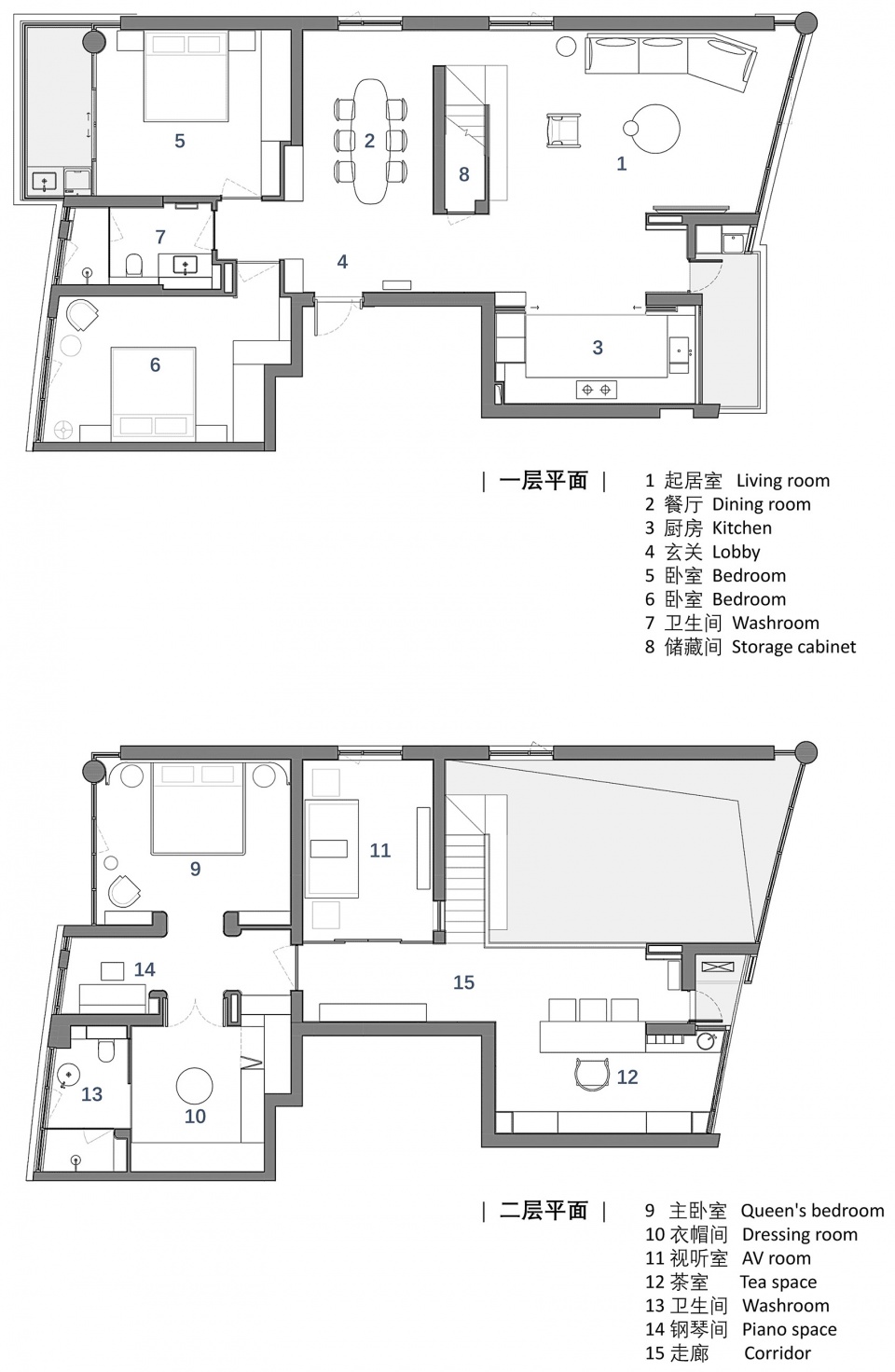 265㎡复式设计,265㎡,顶层复式设计,复式设计案例,复式设计方案,现代风格复式设计,住宅设计,家装设计,上海,外滩顶层复式私宅改造,方居建筑设计