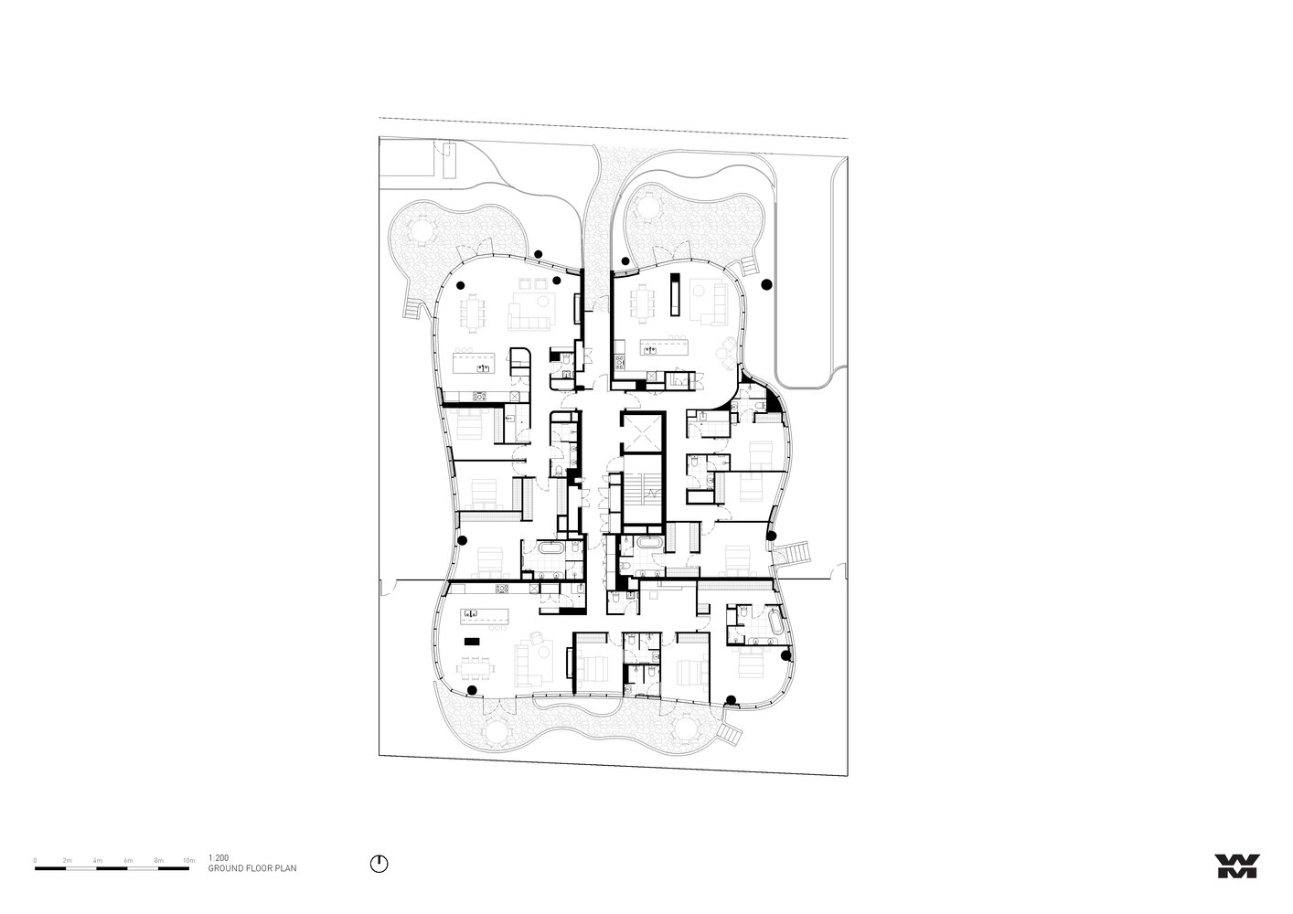 大平层设计,国外公寓设计,公寓设计方案,澳大利亚,Wood Marsh,极简主义,Wood Marsh Architects