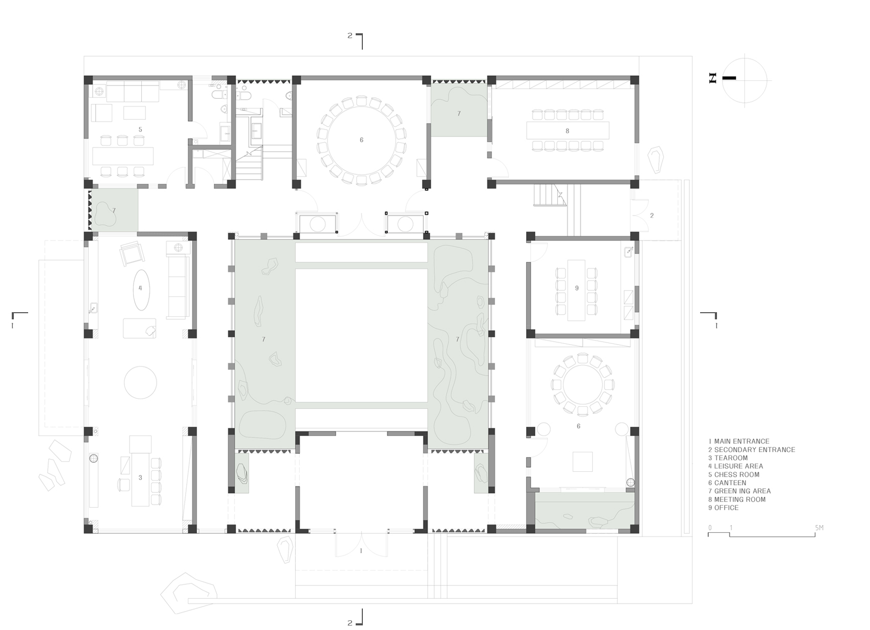 建筑设计,建筑改造,多功能空间,园区建筑改造,云南红河州方院工业园区里的四合院,云南红河州,素造建筑