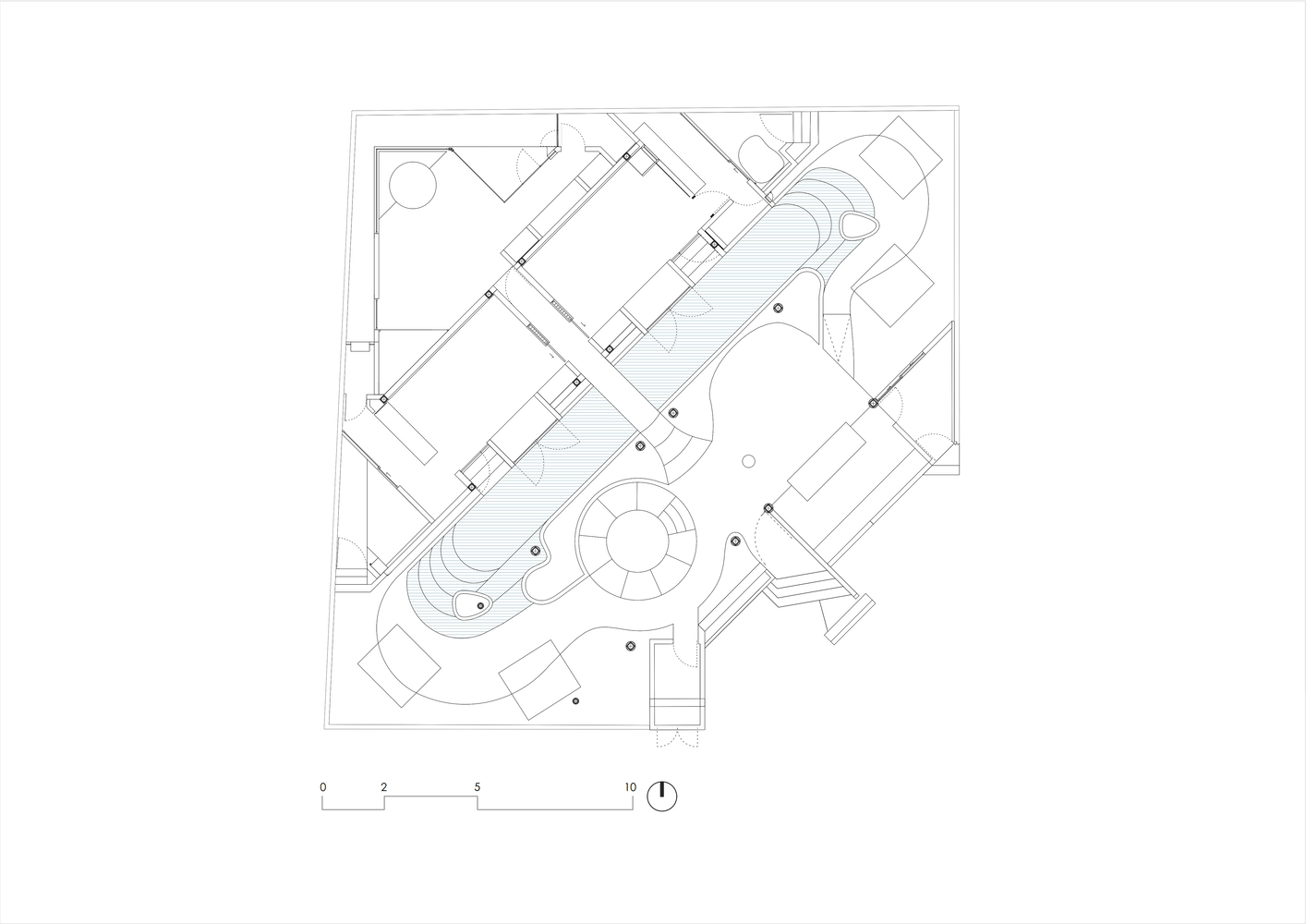 Biombo Architects,别墅设计,住宅设计,现代风格别墅设计,印尼,别墅设计案例,别墅设计方案,870㎡,自然景观别墅