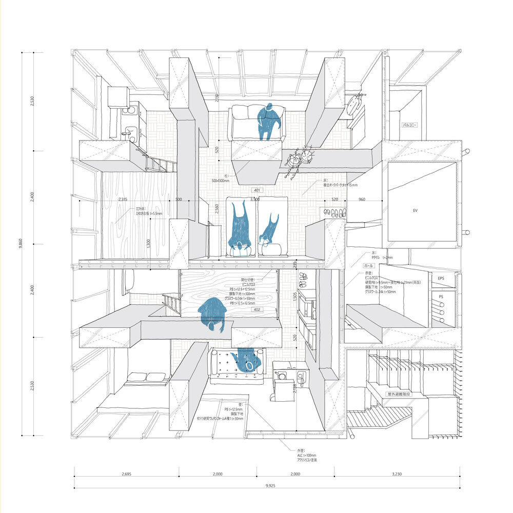 酒店设计,酒店设计案例,日本,Hiroyuki Ito Architects,东京,PRISM Inn Ogu Hotel,酒店设计案例,极简酒店,极简风格设计