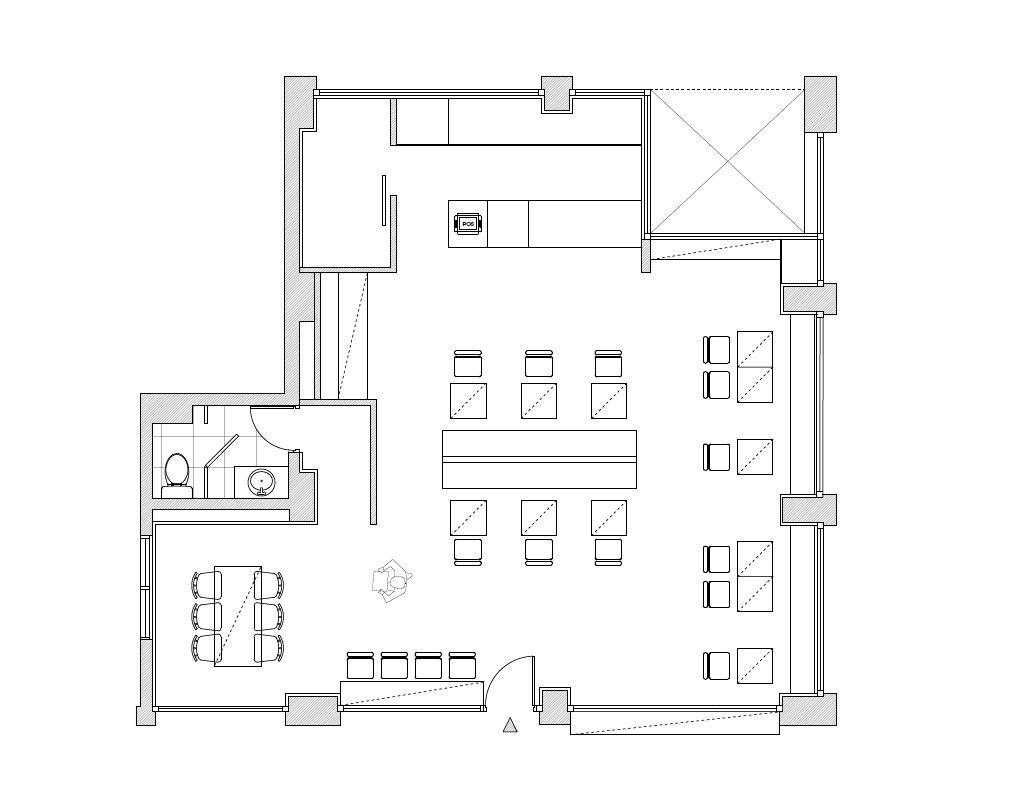 SAISA STUDIO,韩国,咖啡厅设计,极简主义,咖啡厅设计方案,咖啡厅设计案例,极简主义咖啡厅,prompt Café,100㎡