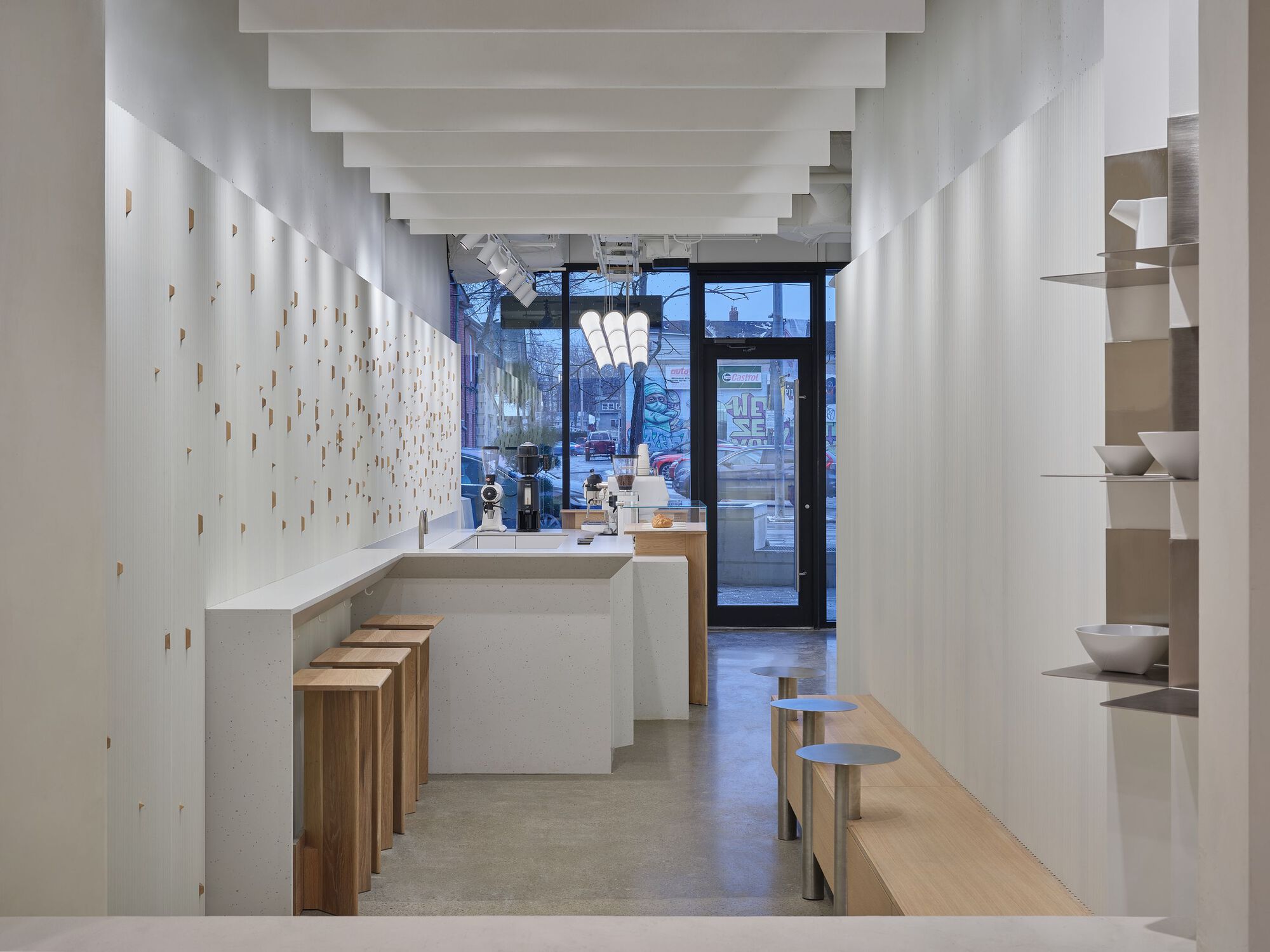 Simone Ferkul Projects,咖啡厅设计,Milky’s Fold,咖啡店设计,加拿大,咖啡厅设计案例,咖啡厅设计方案,360㎡,面包店设计